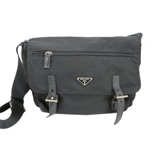 PRADA プラダ 三角ロゴ ナイロン ダブルベルト メッセンジャー　