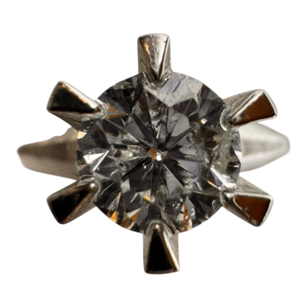 Pt900 プラチナ900 ダイヤモンド付きリング