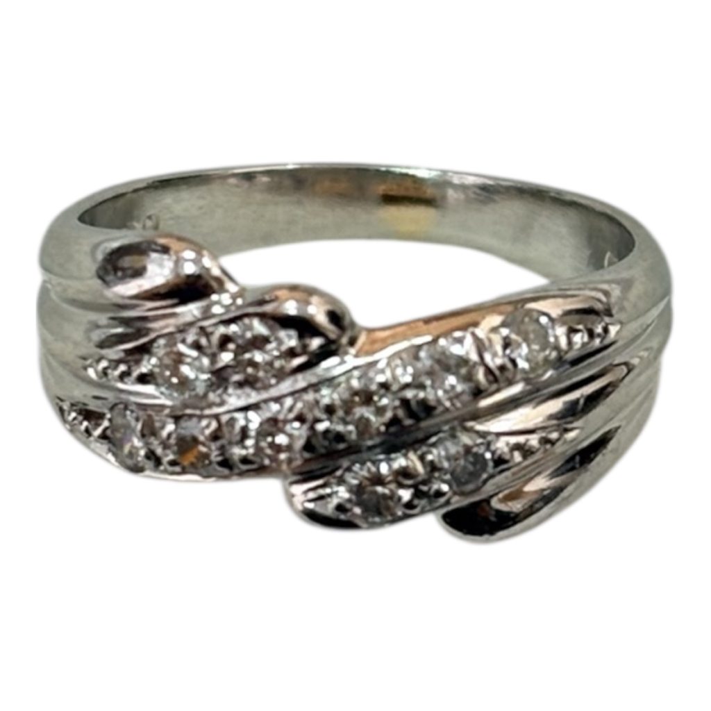 Pt850（プラチナ） リング 石付き