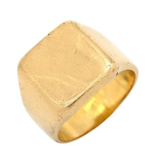 K18 18金 印台リング