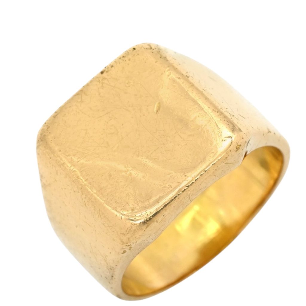 K18 18金 印台リング