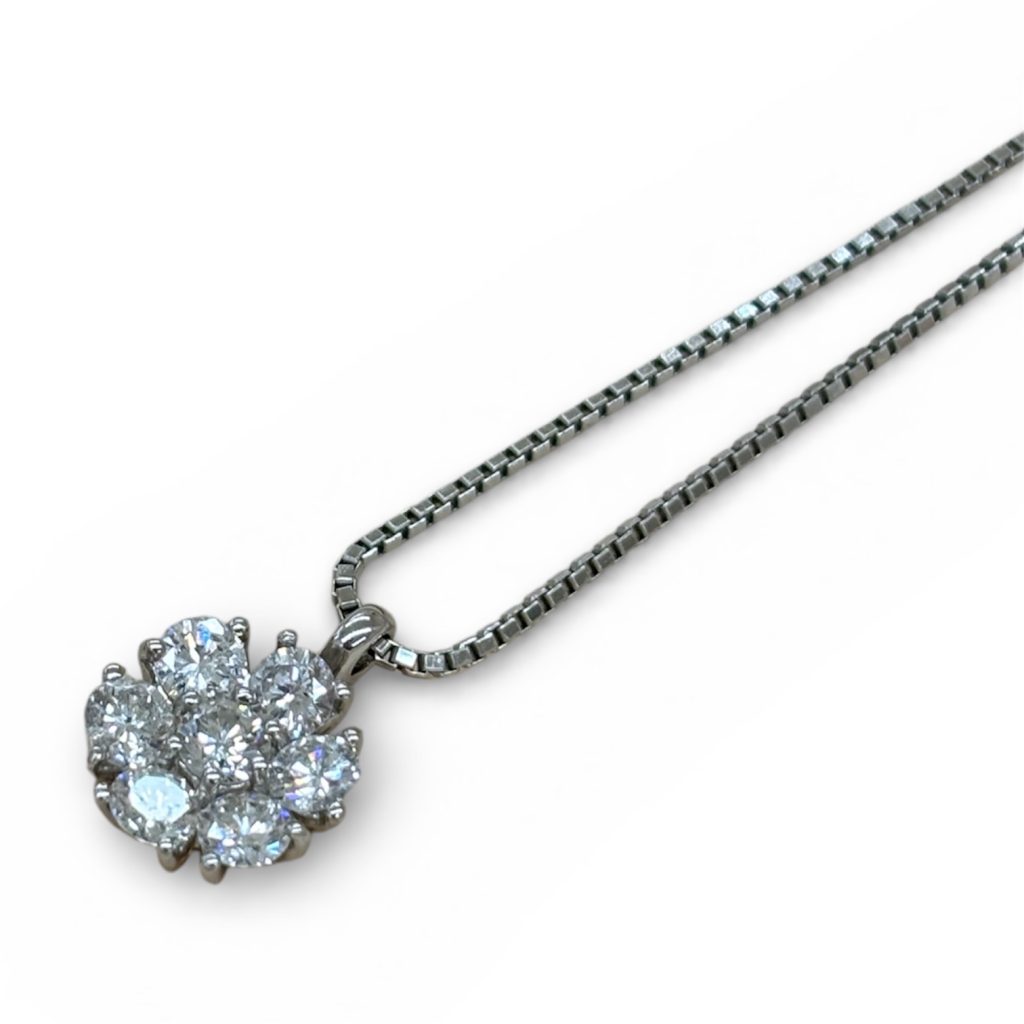 Pt900/Pt850 メレダイヤ ネックレス