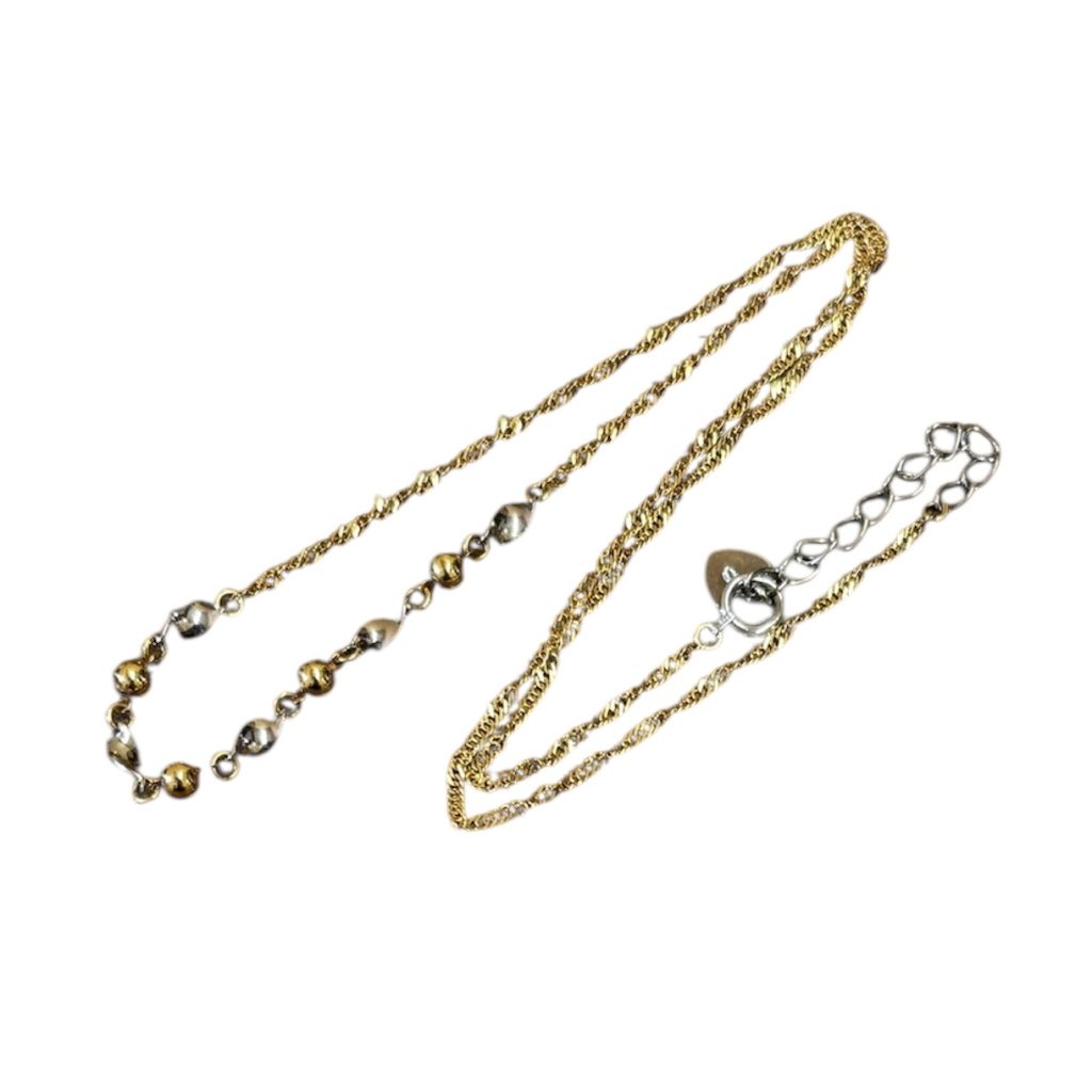 K18 18金 金 ゴールド Pt850 プラチナ コンビ ネックレス アクセサリー ジュエリー 貴金属