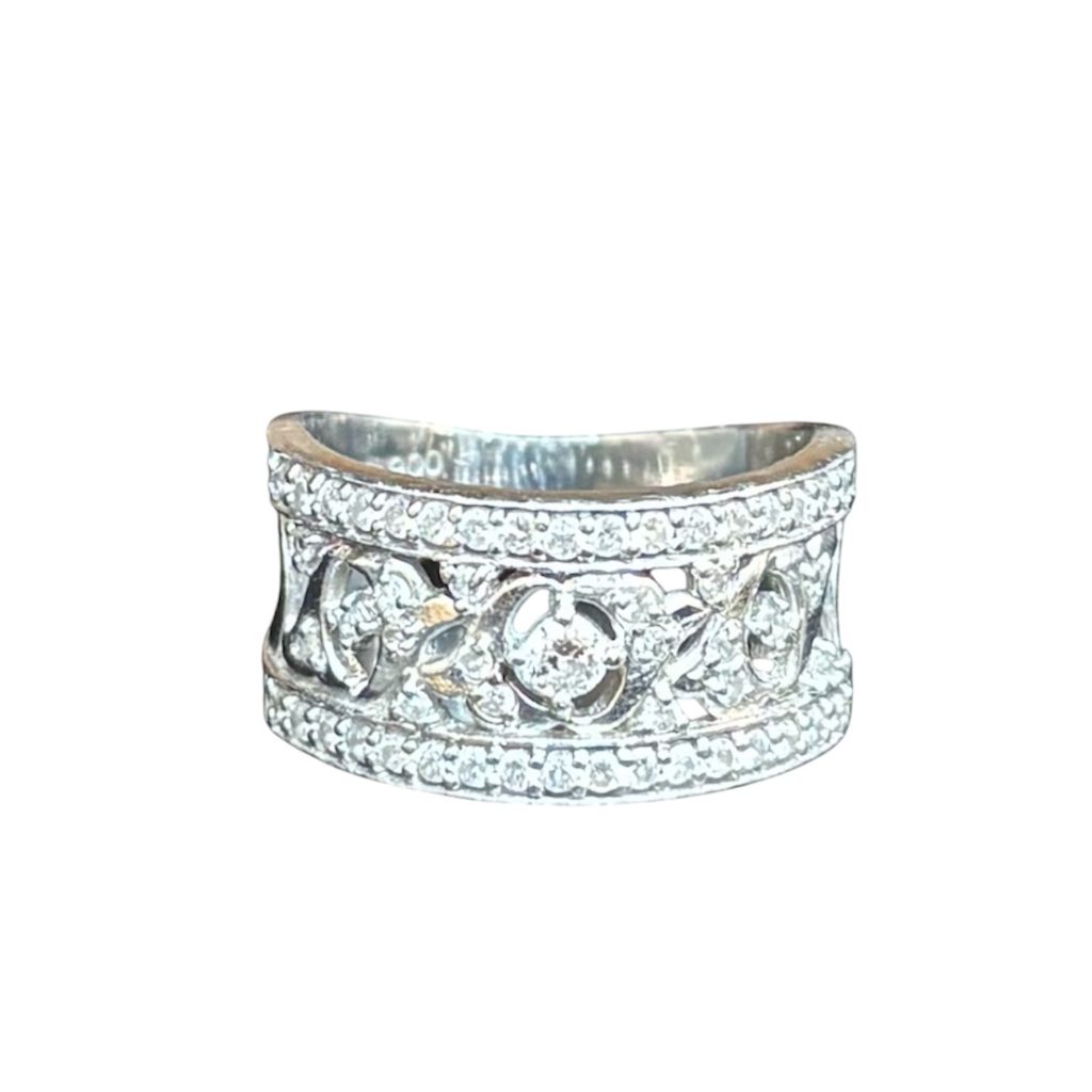 Pt900 リング メレダイヤ付き 石あり プラチナ アクセサリー