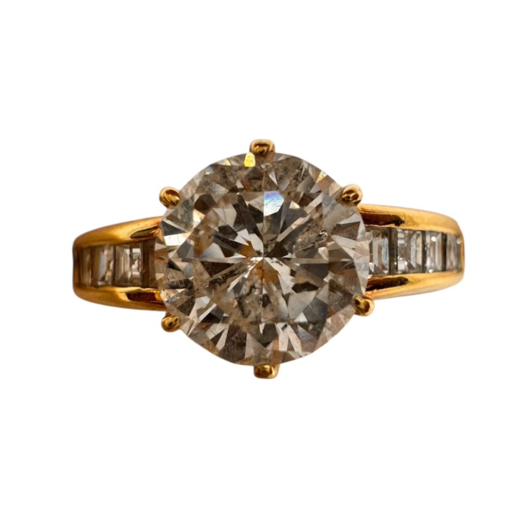 K18 リング ダイヤモンド 1.4ct メレダイヤ 0.4ct 18金