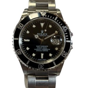 ロレックス サブマリーナ 黒盤 16610 SS