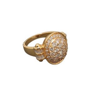 K18 18金 ダイヤ付きリング