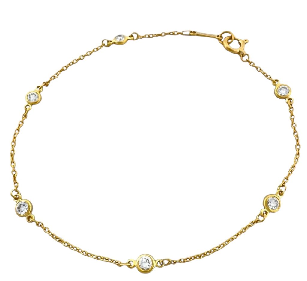 TIFFANY＆Co.　ティファニー　ブレス　バイザヤード　K18　18金