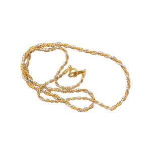 K18　Pt850　コンビ素材ネックレス