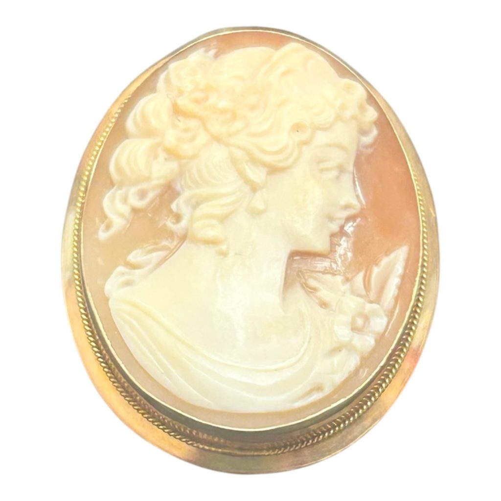 K18　シェルカメオ　買取り