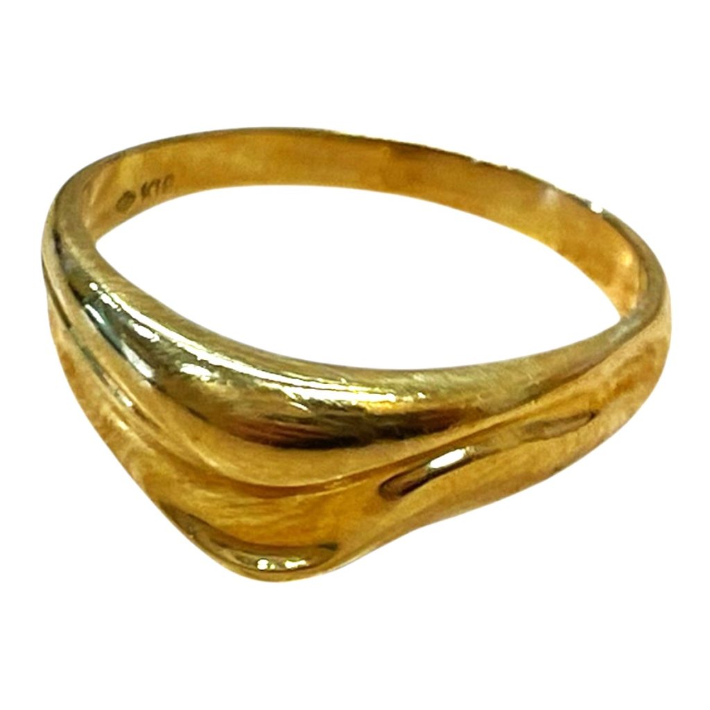 K18 18金 750 リング 石なし