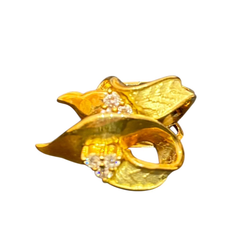 K18 イヤリング メレダイヤ付き 石あり 18金 アクセサリー