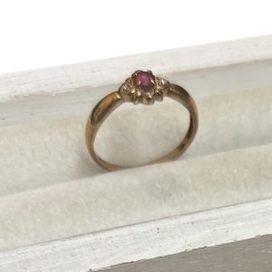 K9 9金 金 ゴールド ルビー メレダイヤ リング アクセサリー ジュエリー 貴金属