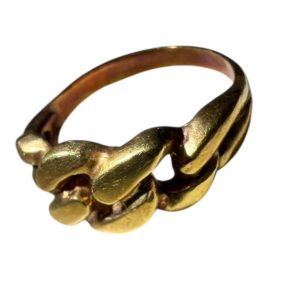 【函館市 買取実績】K18 リング 石なし クロスデザイン 高価査定