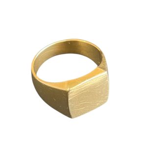 K18 18金 印台リング