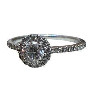 Pt900 ダイヤモンド付きリング