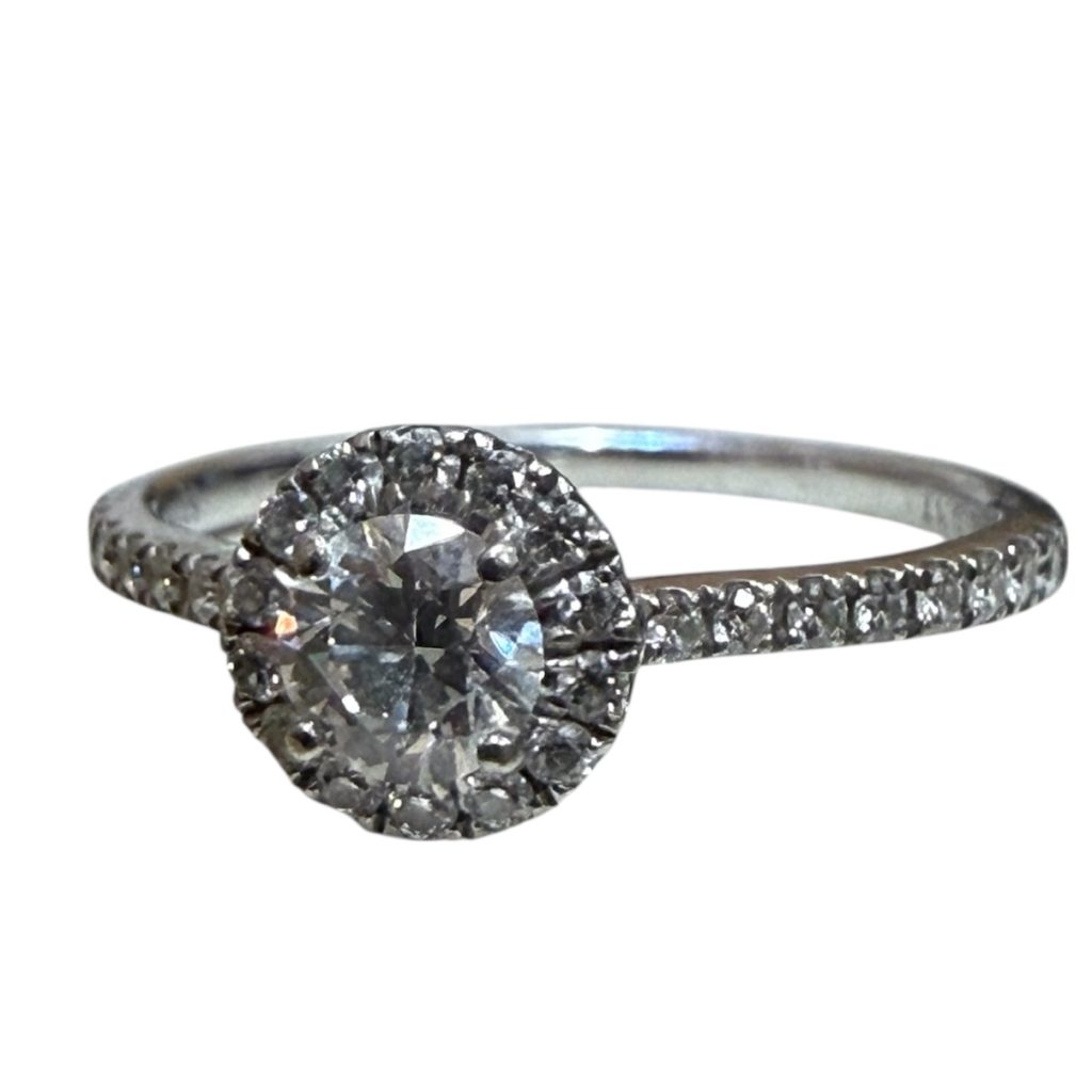 Pt900 ダイヤモンド付きリング