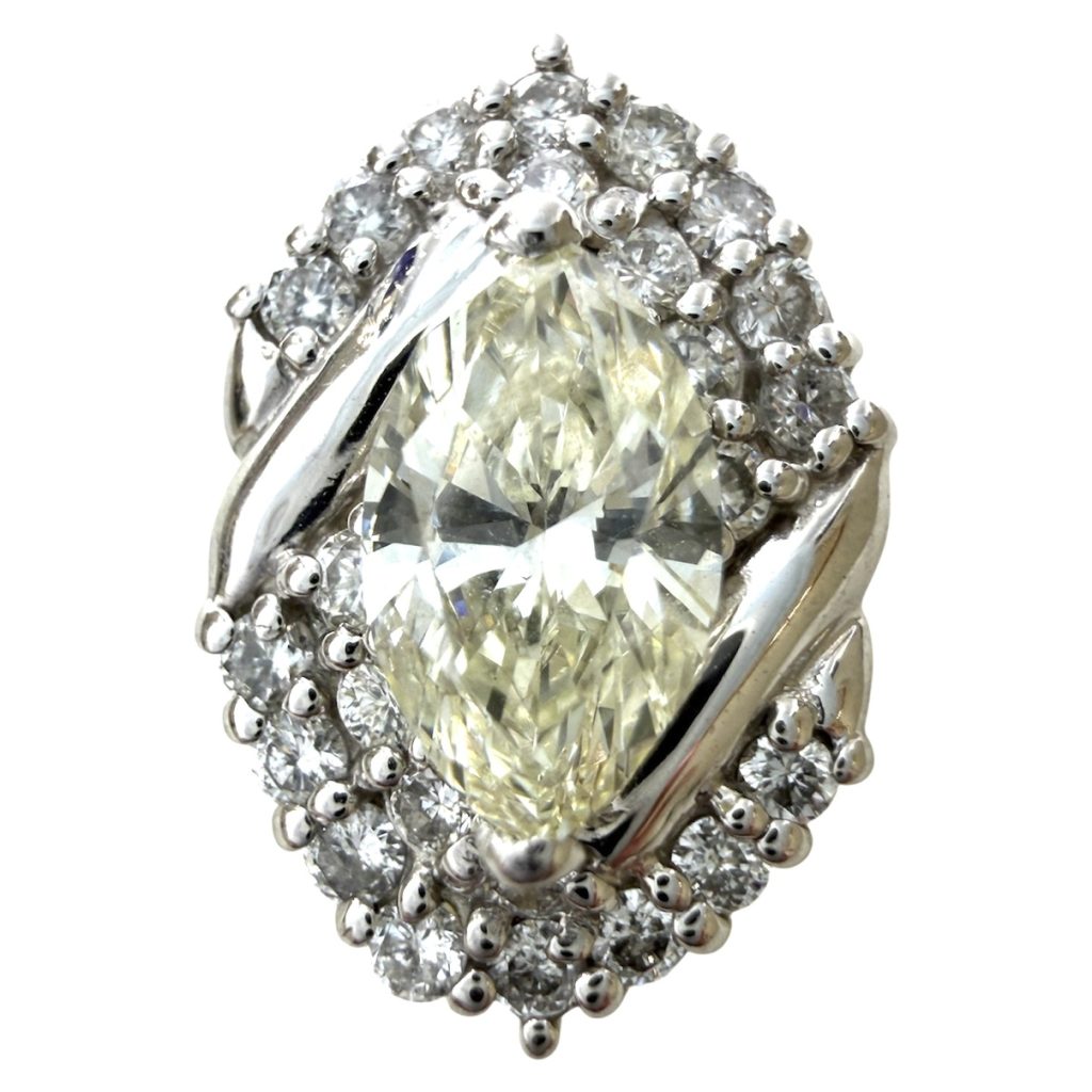 Pt900 ダイヤモンドつきトップ