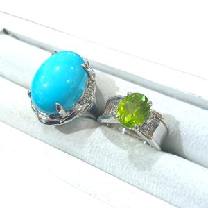 【Pt900ジュエリーリングまとめ】プラチナ900・ターコイズ・ペリドット・貴金属・アクセサリー