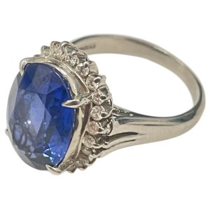 Pt900　サファイアリング