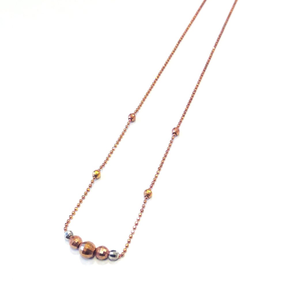 K18/Pt850 コンビネックレス