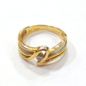 K18/Pt900 コンビリング