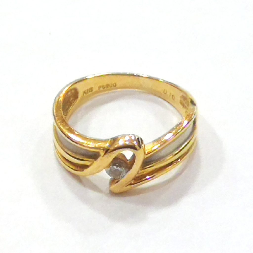 K18/Pt900 コンビリング