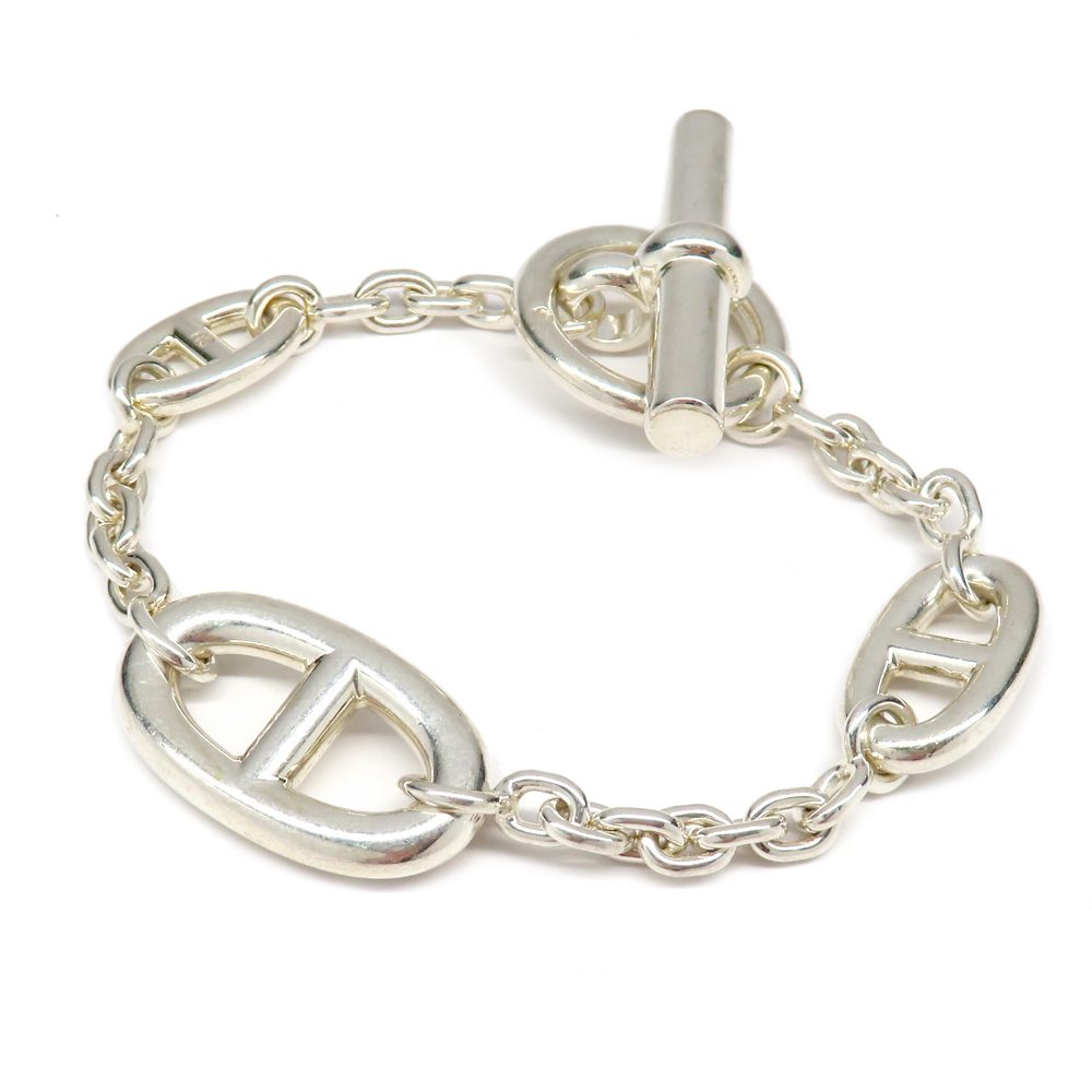 Hermes エルメス ブレスレット シェーヌダンクル ファランドール SH 2020年製造 Ag925 シルバー ジュエリー