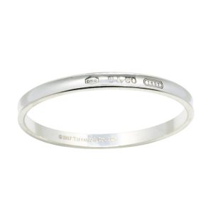 ティファニー Tiffany &Co. 1837 ナロー バングル ブレスレット シルバー Ag 925 銀 アクセ ジュエリー