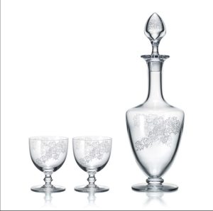 バカラ Baccarat 龍村コレクション　實のり　デカンタ　ワイングラス 3点セット デキャンタ　葡萄　クリスタル