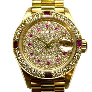 ロレックス ROLEX デイトジャスト Ref.69179 付属品なし アフターダイヤ レディース 腕時計