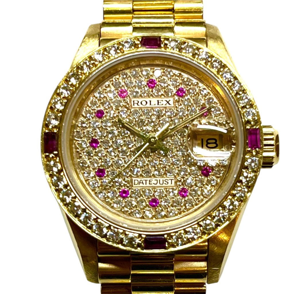 ロレックス ROLEX デイトジャスト Ref.69179 付属品なし アフターダイヤ レディース 腕時計