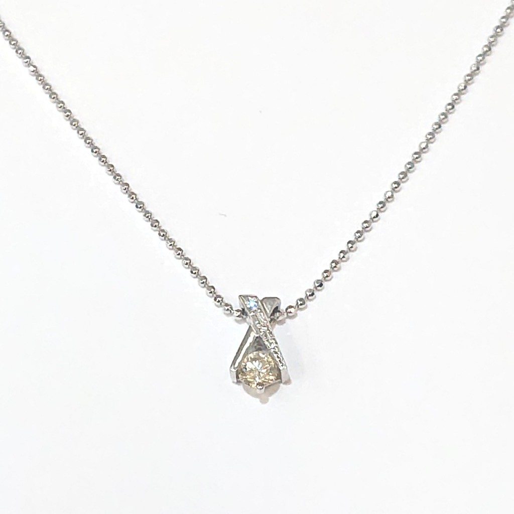 Pt900 ダイヤモンド ネックレス