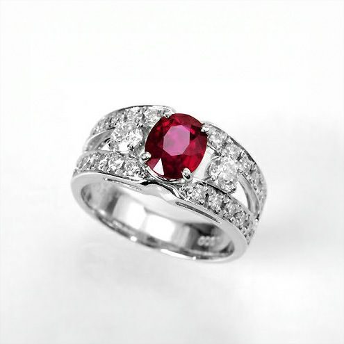 Pt900リング ルビー