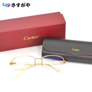 Cartier カルティエ C金具 シェル メガネ フレーム 度入り 眼鏡