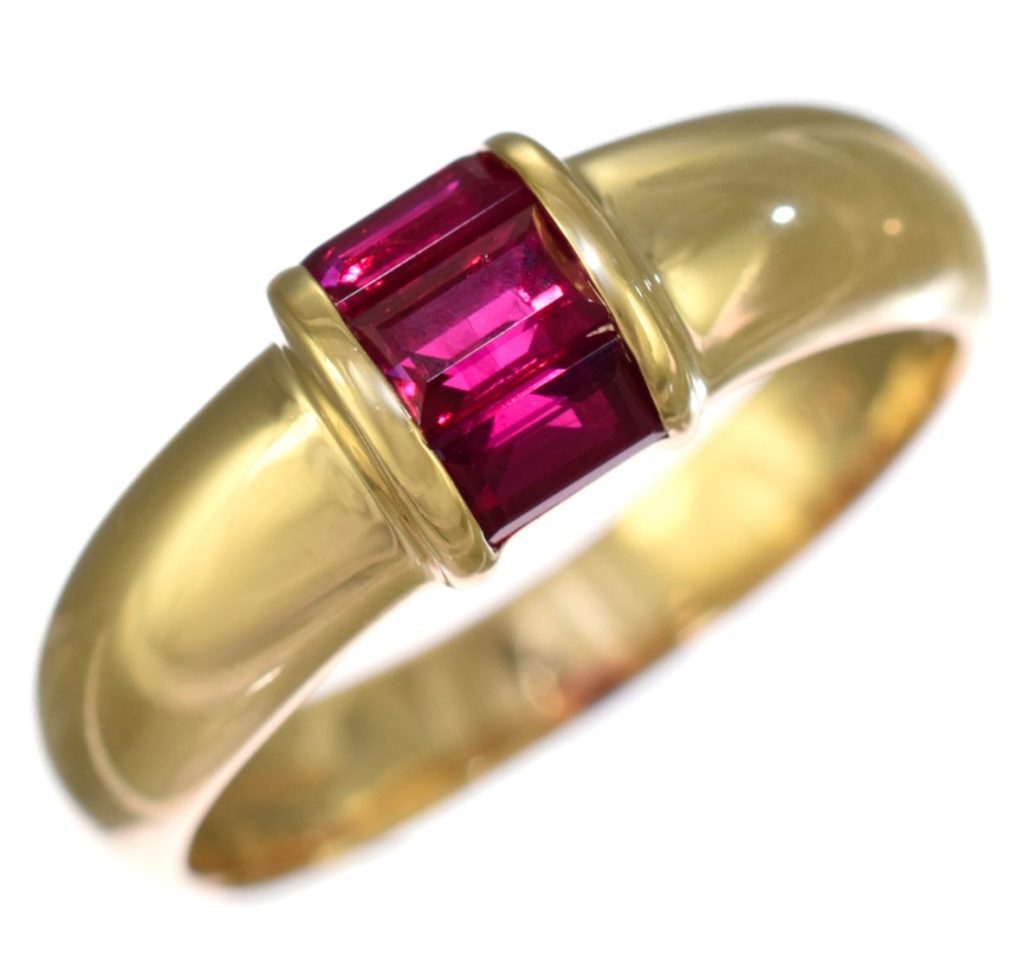 18金　K18 リング　指輪　ルビー