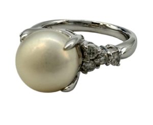 プラチナPt900　リング　パール　指輪　真珠
