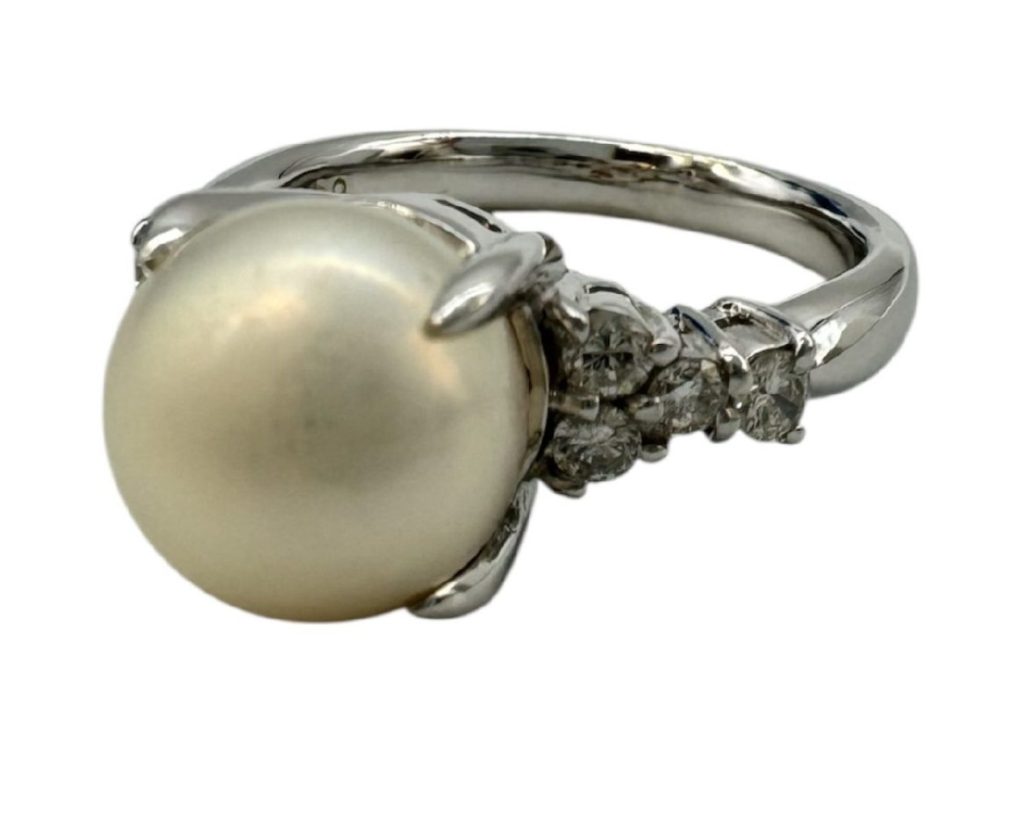 プラチナPt900　リング　パール　指輪　真珠