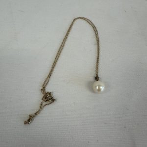 K18 パール付き ネックレス