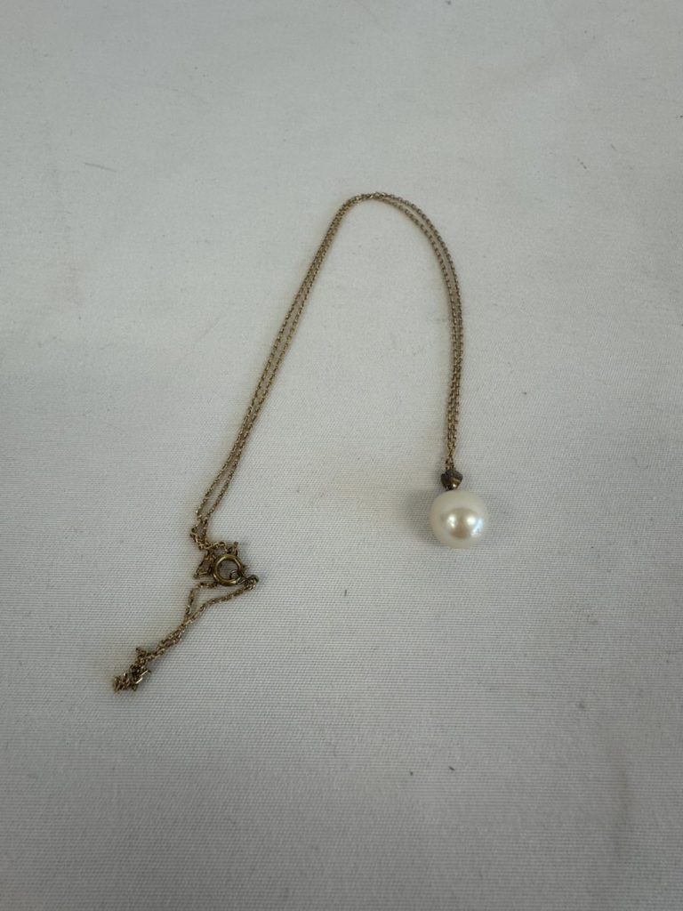 K18 パール付き ネックレス