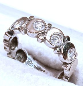 K18 18金 ダイヤモンド付き リング 指輪 アクセサリー