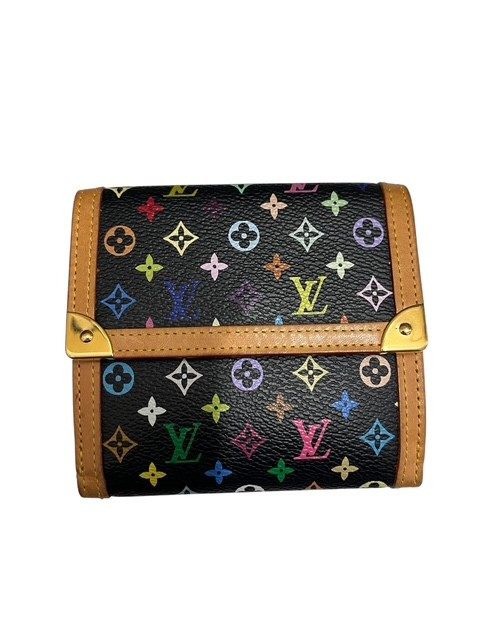 ルイ ヴィトン モノグラム マルチカラー 二つ折り財布