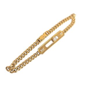 K18 ダイヤ付ブレスレット