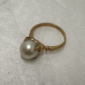 K18 天然 パール リング