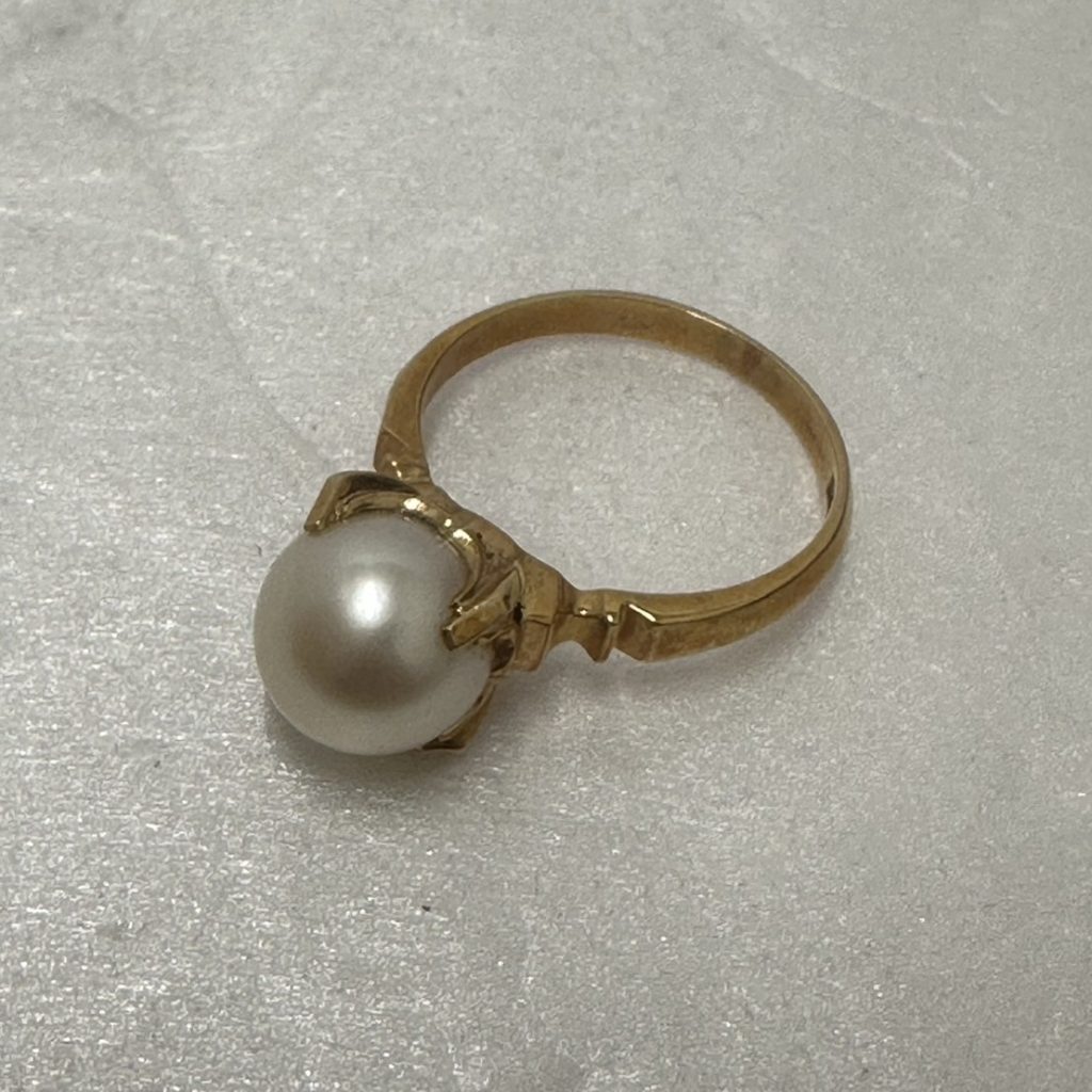 K18 天然 パール リング