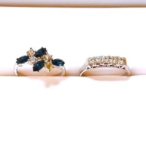 【Pt900 まとめ】プラチナ900・サファイア・ダイヤモンド・リング・指輪・貴金属・アクセサリー