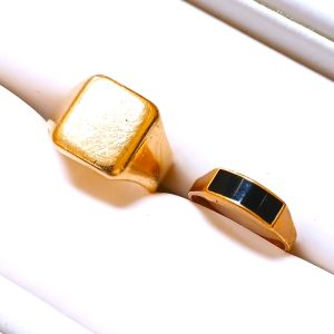 【K18 まとめ】18金・オニキス・リング・指輪・貴金属・アクセサリー