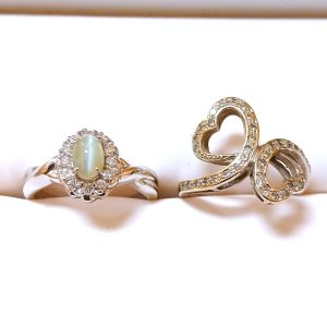 【Pt900 まとめ】プラチナ900・クリソベリルキャッツアイ・メレダイヤ・リング・指輪・貴金属・アクセサリー