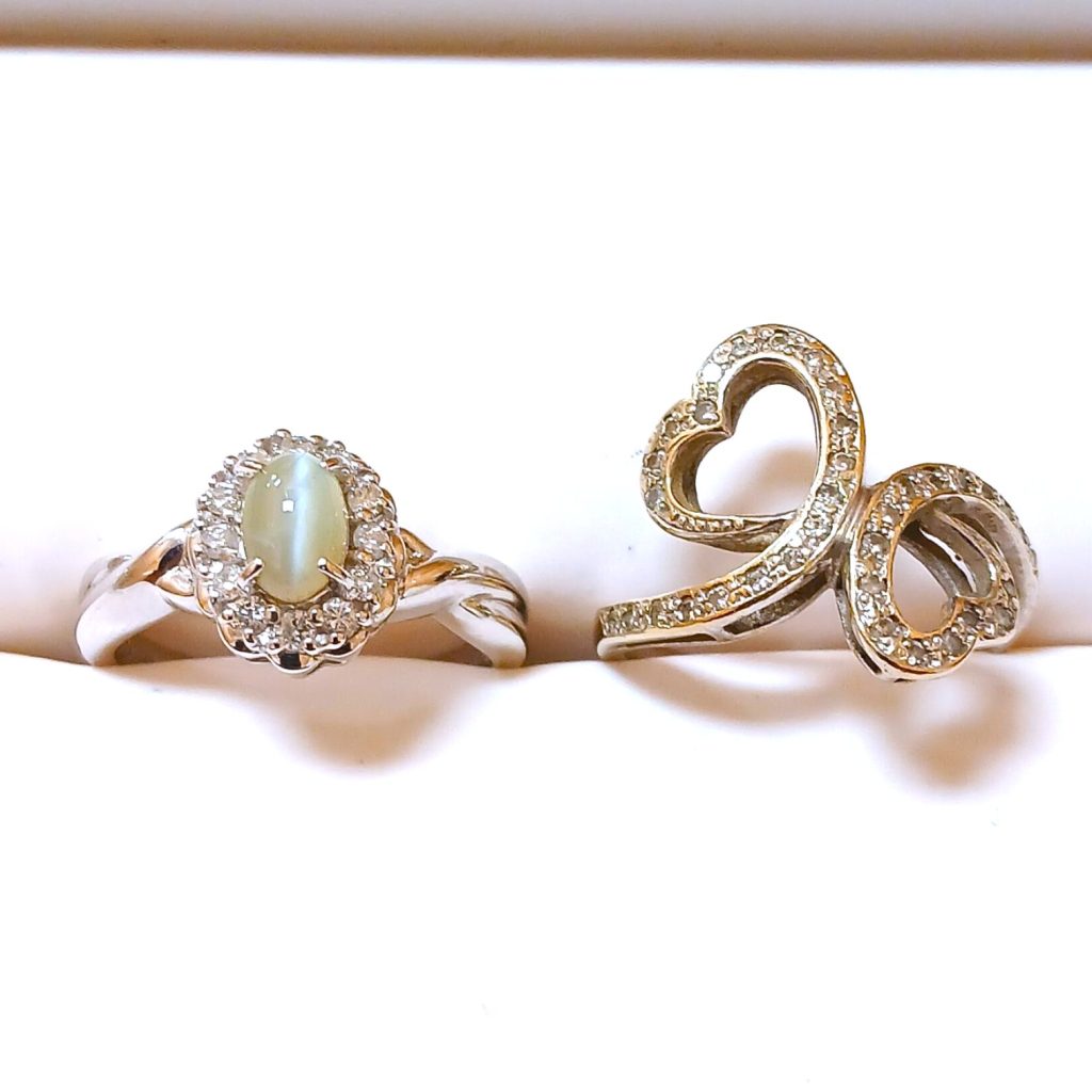 【Pt900 まとめ】プラチナ900・クリソベリルキャッツアイ・メレダイヤ・リング・指輪・貴金属・アクセサリー