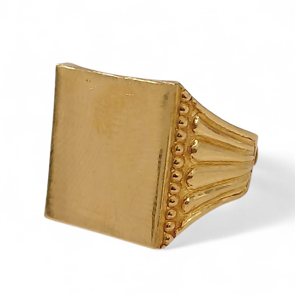 K24 純金 印台 リング